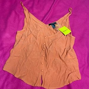 Brand new orange Women’s crop top from forever21